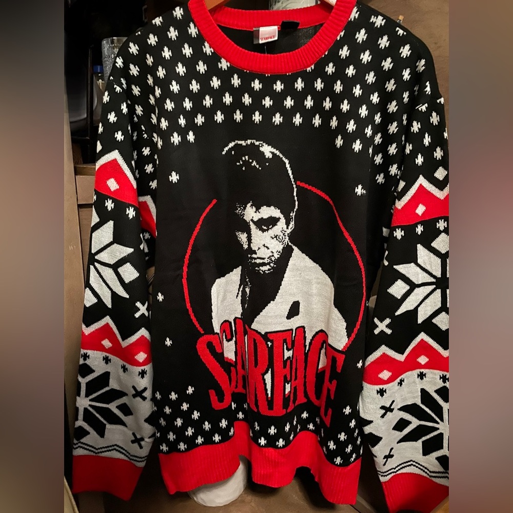 Scarface , Al Pacino, Ugly Christmas Sweater